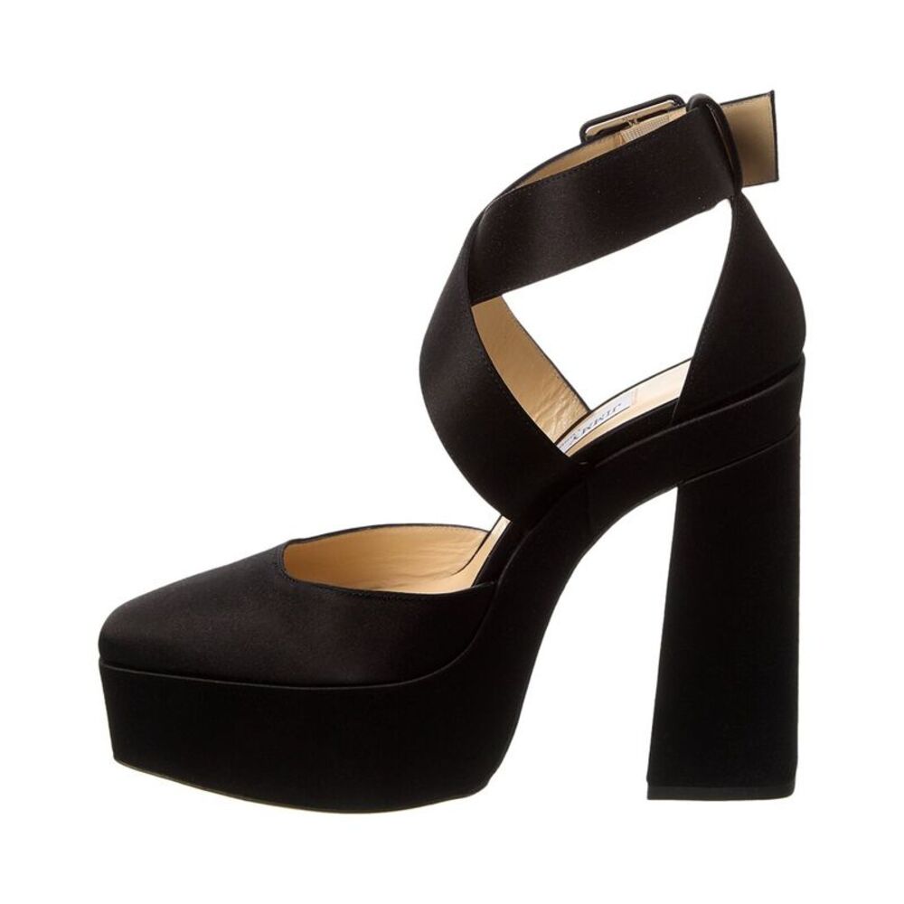 Jimmy Choo Gian 140 Leather Pump, Black - Picture 2 of 5